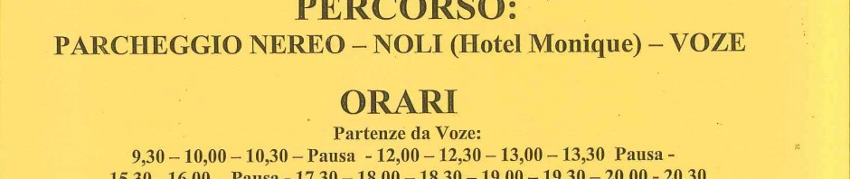 bus navetta noli